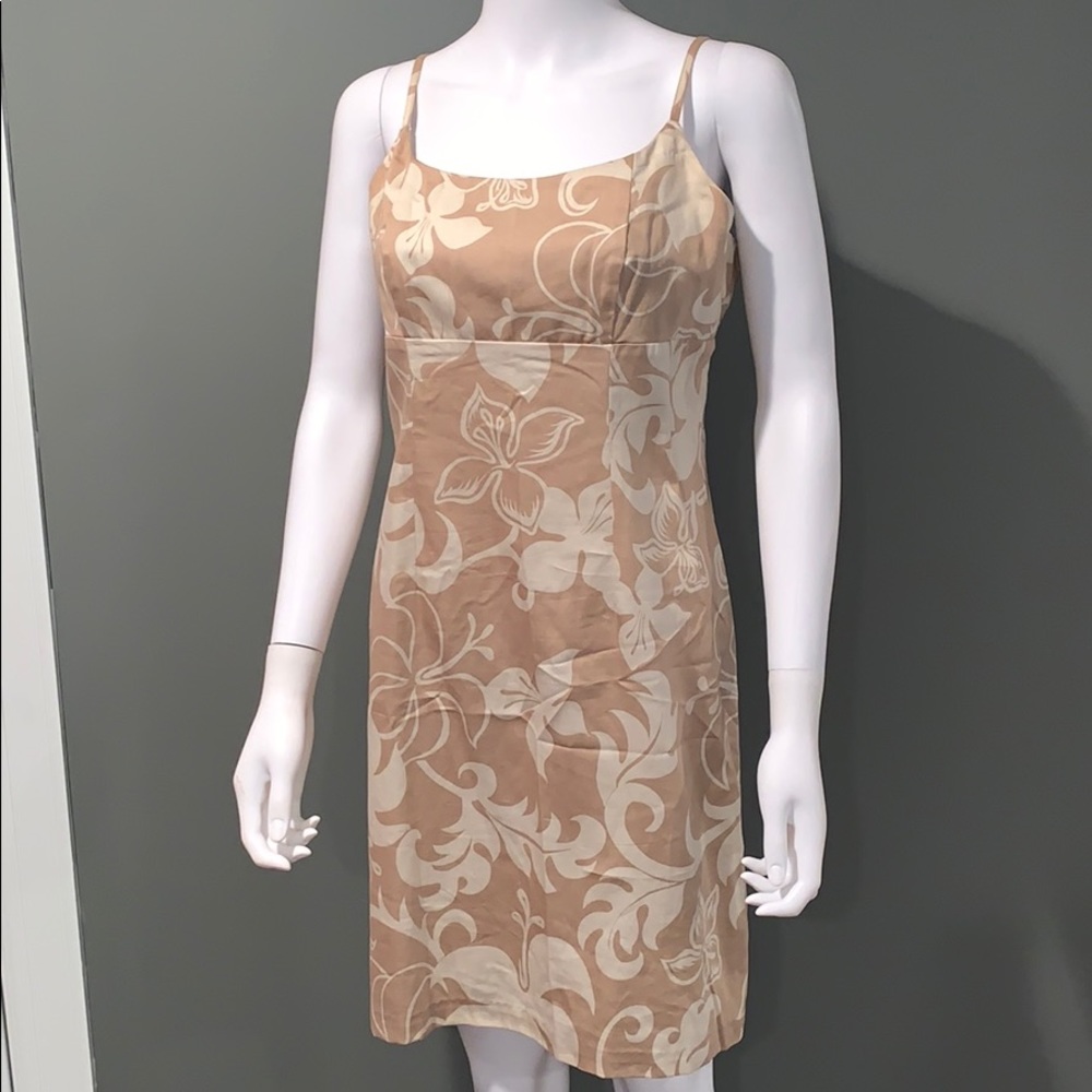 Local motion WOMANS cream floral printed dress szL